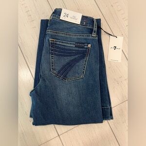 7 For All Mankind Dojo Original Jeans Women's Trousers NWT Size 24 7FAMK AUM
